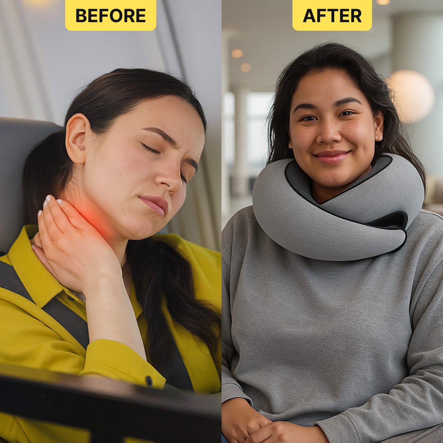 Memory Foam Travel Pillow
